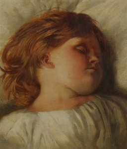 El Niño Dormido - Una Nieta, c.1896 de William Strutt